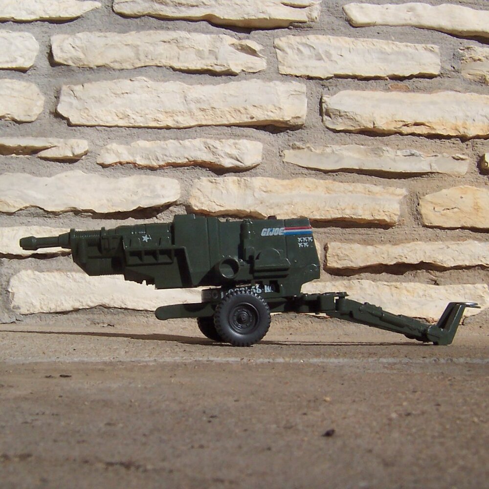 Hasbro G.I. Joe 1982 Heavy Artillery Laser (HAL) Gun on Trailer M3215 Vintage